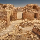 View of the ruins of Shawbak Castle in the Ma'an Governorate in Jordan, approximately 25 km from Amman