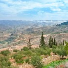 View of the Holy Land from Mount Nebo in Jordan