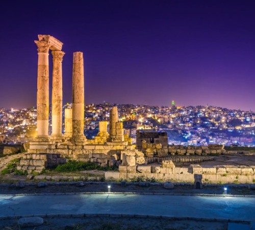 View of Amman from the Temple of Hercules in Jordan