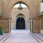 Details of the internal architecture of the Royal Palace in Rabat, Morocco.