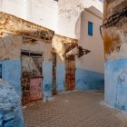 Typical alleys of the Medina in the holy city of Moulay Idriss, Morocco