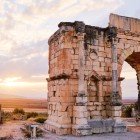 Volubilis, ancient Roman city near Meknes in Morocco