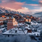 Town of Ifrane in the Middle Atlas mountain range in Morocco