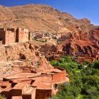 Berber village of Imouzzer du Kandar in the Middle Atlas mountain range in Morocco