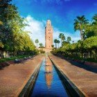 Koutoubia Mosque with its gardens and the tallest minaret in Marrakesh