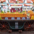 Orange juice stall in Djemaa El Fna Square in Marrakech, Morocco