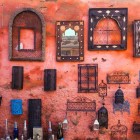 Unique handcrafted items for sale in the souks of the Medina of Marrakech