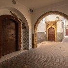 Typical alleys in the historic Habous quarter in Casablanca, Morocco