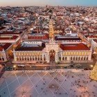 Praça do Comércio is located in the city of Lisbon, Portugal, near the Tagus River.