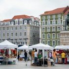 Typical local market in the Baixa district of Lisbon, Portugal