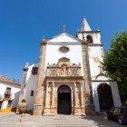 Igreja de Santa Maria, a medieval church with a Renaissance portal in the town of Óbidos, Portugal