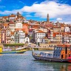 View of the old city of Porto in Portugal