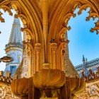 Monastery of Santa Maria da Vitória, highlighting the arches in the splendid late Gothic Manueline style