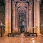 Monastery of Santa Maria della Vittoria: the soaring nave, with pillars over 30 meters high, and the remarkable perfection of the ribbed vault