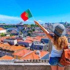 Beautiful panoramic view of the cityscape of Porto, Portugal