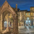 Highlighting the Padrão do Salado, also known as (São Paio e São Sebastião), a 14th-century Gothic monument located in the historic center of the Oliveira parish in Guimarães, Portugal.