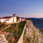 Marvão Castle at sunset, a small and picturesque village in the Alentejo, Portugal, offering a spectacular view of the landscape