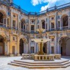 Convent of Christ, detail of the D. João III Cloister, highlighting the fountain