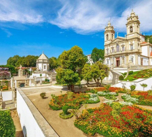 View of the Sanctuary of the city of Braga in Portugal