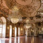 Detail of the interiors of the National Palace of Queluz in Sintra, known as the Versailles of Portugal, which is a Portuguese royal residence