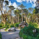 A hiking trail in the National Natural Park in Sintra, Portugal