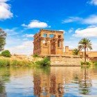 Trajan's Kiosk of the Temple of Philae on Agilkia Island in the Nile, Aswan, Egyp