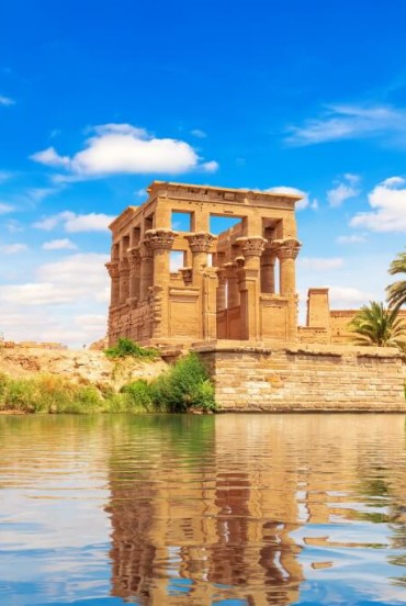 Trajan's Kiosk of the Temple of Philae on Agilkia Island in the Nile, Aswan, Egyp