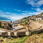  The ancient theater of Ohrid is a theater located in the Macedonian city of the same name, dating back to the Hellenistic period. It was built in 200 B.C.