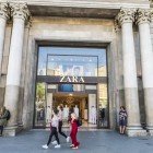 Zara, a famous international brand, is located on Paseo de Gracia in Barcelona