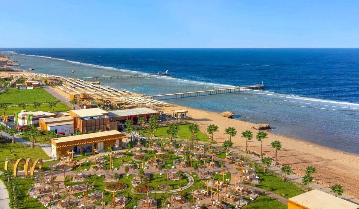 Club Privè by Rixos Sharm El Sheikh - Aerial view from the drone of the gardens and the beach