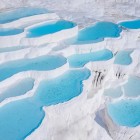 Pamukkale and its beautiful white travertine thermal pools have been declared a UNESCO World Heritage Site